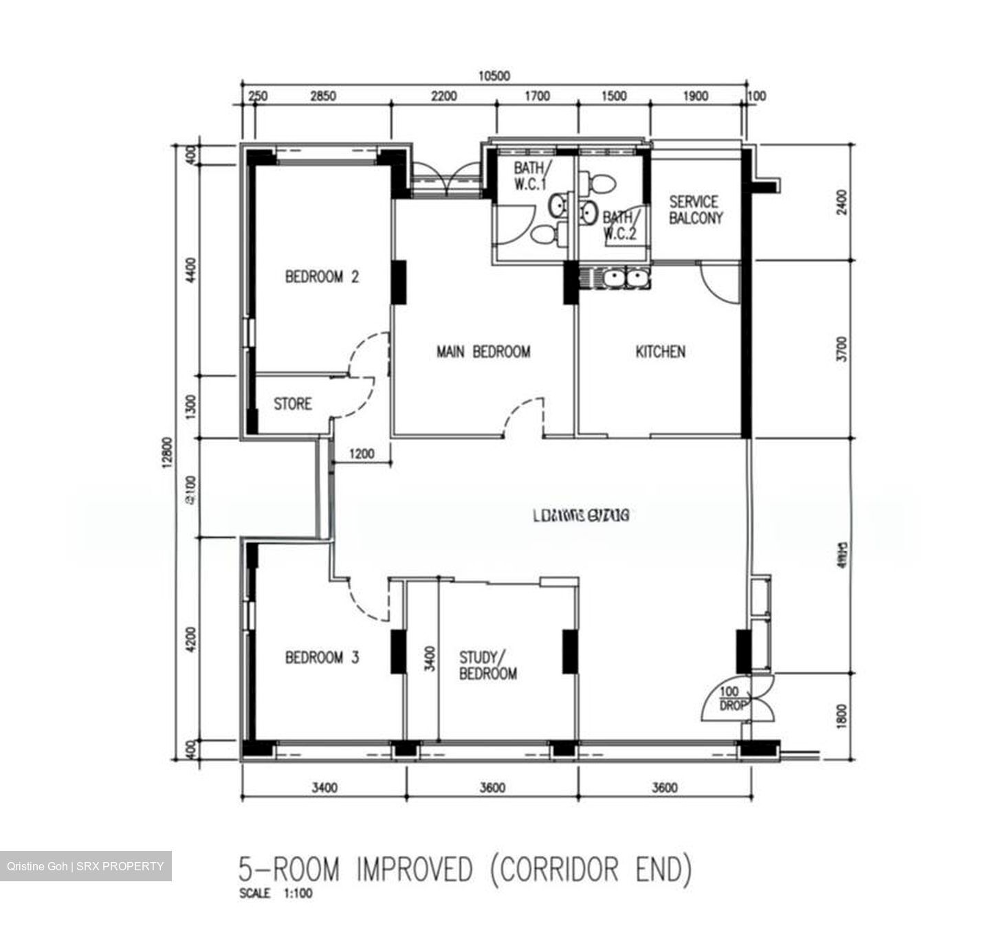Blk 744 Jurong West Street 73 (Jurong West), HDB 5 Rooms #580233001